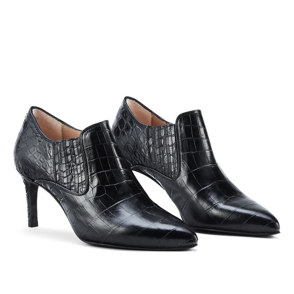 Inez Marisol 70 in Black Croco Emboss 8.5 W - Picture 1 of 17